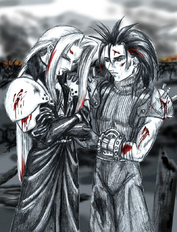 Zack and Sephiroth